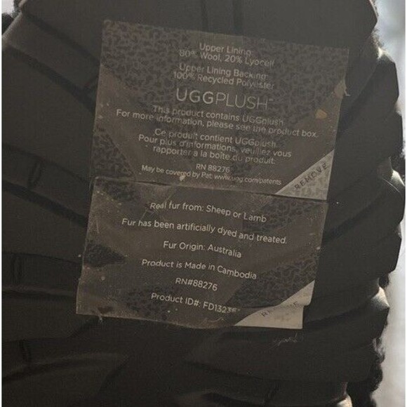 Women's Shoes UGG COZETTA CURLY Slipper Slide Sandals 1130838 BLACK Size 9 Usa - Picture 9 of 9